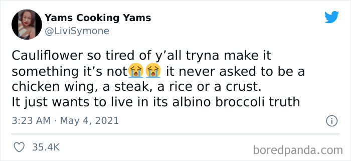 Cauliflower Wings > Chicken Wings