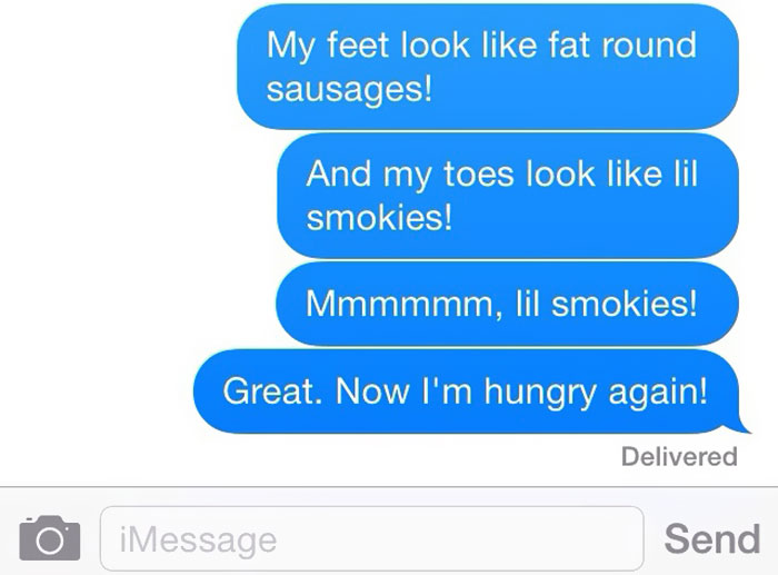 I Sent This Series Of Texts To My Hubby Just Now