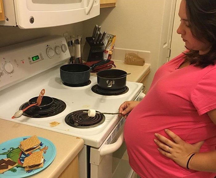 Just A Pregnant Lady Making Smores At 10pm