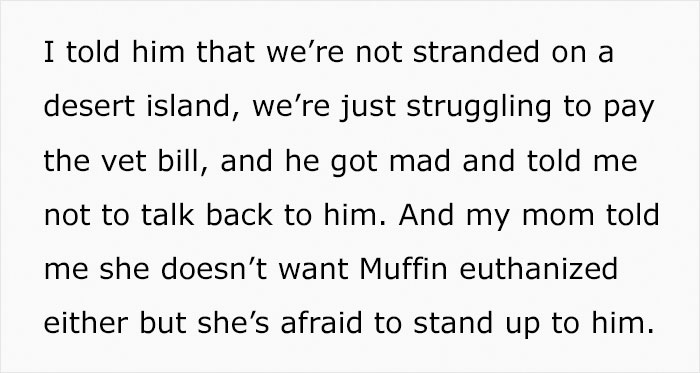 Teen Asks If She Was Wrong To Run Away With Her Cat After Her Stepdad Attempts To Secretly Euthanize It