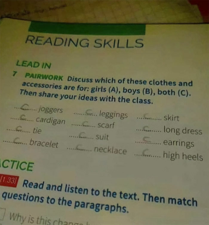 Props To The Kid Who Filled It Out