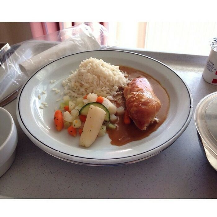 Third Day At The Hospital And The First Time I Got Served Some "Veggies". Really? And Everyone Wonders Why People Get Sick, Overweight Or Diabetes