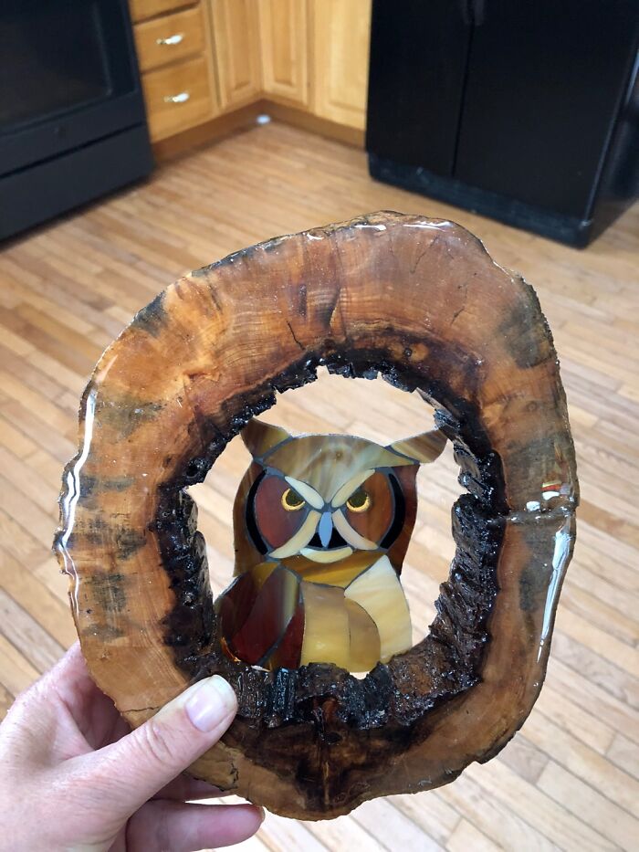 Experimenting With Glass And Wood.