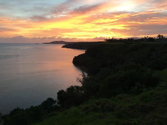 My Favorite Morning Spot To Drink My Coffee In Kauai, Hawaii. Can’t Beat This View!