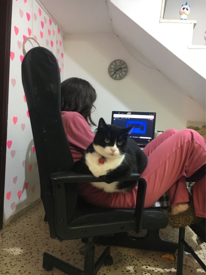 He Chose To Sit Like That. For Hours