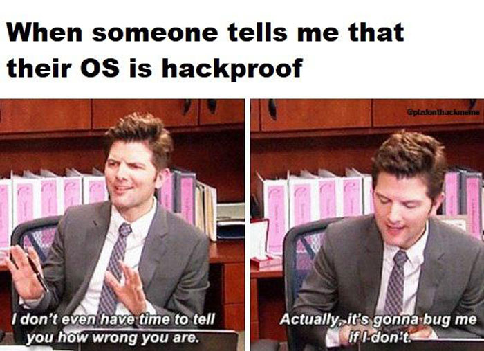 I Don't Have To Worry About Viruses, I Have A ___