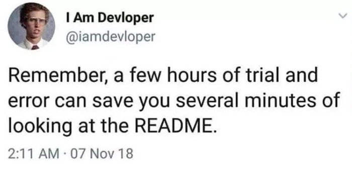 Readme Never