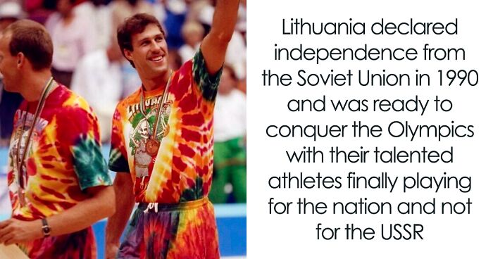 Inspirational Story Of One Of The Most Famous Tie-Dye Shirts Created For A Post-Soviet Lithuanian Basketball Team By An American Rock Band Is Going Viral