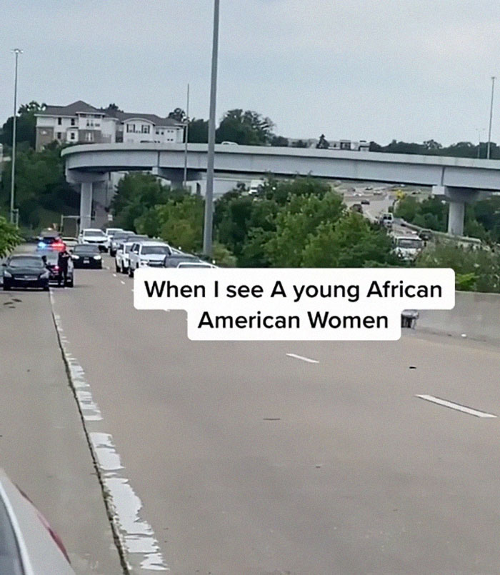 Numerous Drivers Pull Over To Check On A Black Woman Who Was Stopped By Cops And Was Screaming For Help