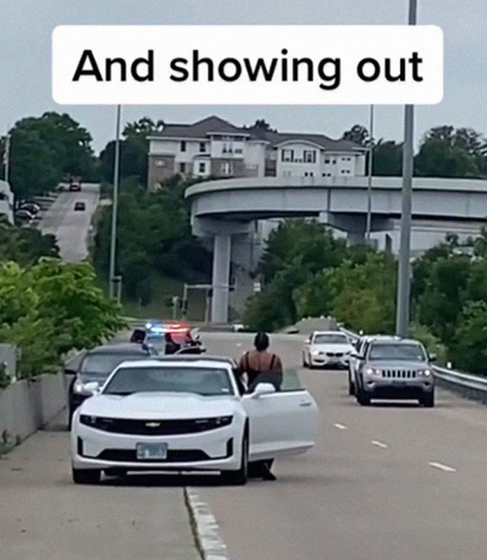 Numerous Drivers Pull Over To Check On A Black Woman Who Was Stopped By Cops And Was Screaming For Help