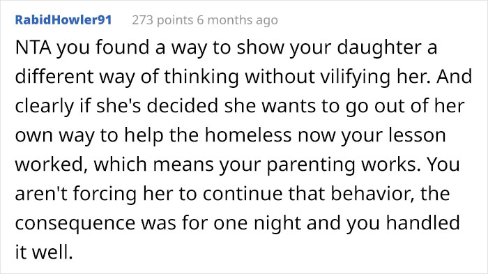 Mom Asks If She's Being A Bad Parent For Making Her 14-Year-Old Sleep Outside In Winter After Witnessing Her Yell At A Homeless Man For Nothing