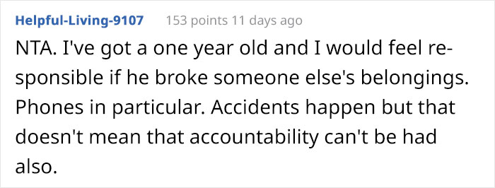 Guy Gets Mad When Friend Refuses To Buy Him A New Phone After Her Toddler Destroys His, Sparks A Debate Between Parents Online