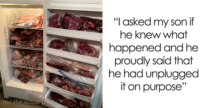 Dad Makes Vegetarian Son Deal With Rotting Meat After He Purposely Unplugs The Freezer So Their Meat Would Go Bad
