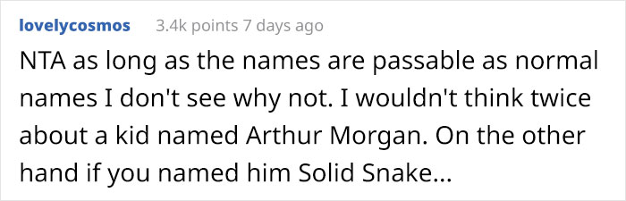 Grandma Refuses To Acknowledge Her First Grandchild As Family Because He's Named After A Video Game Character