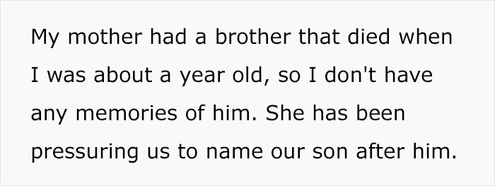 Grandma Refuses To Acknowledge Her First Grandchild As Family Because He's Named After A Video Game Character Grandma Refuses To Acknowledge Her First Grandchild As Family Because He's Named After A Video Game Character