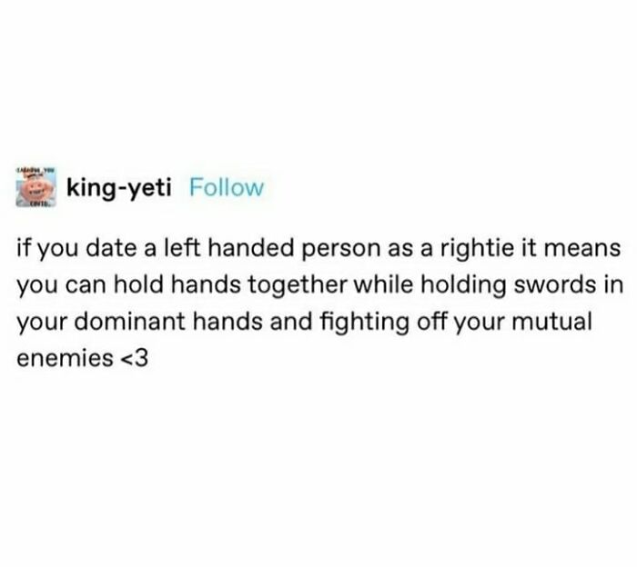 Bonus Points If You/They're Ambidextrous