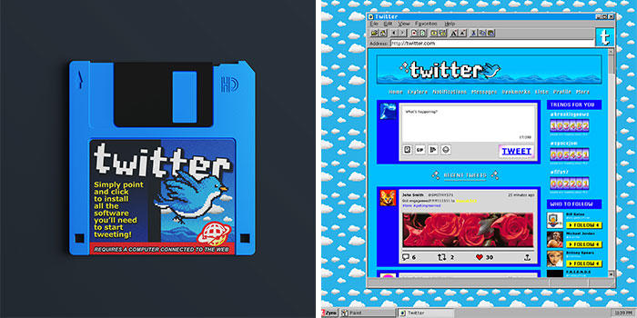 Designers Show What Popular Websites Would Look Like If They Were Made In The ’90s (8 Pics)