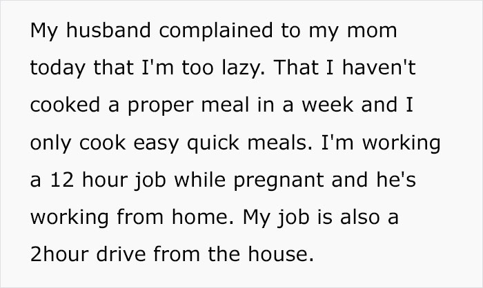 Family Blames Pregnant Mom With A 12-Hour Job For Not Doing Her ‘Wife Duties,’ Drama Ensues Family Blames Pregnant Mom With A 12-Hour Job For Not Doing Her ‘Wife Duties,’ Drama Ensues