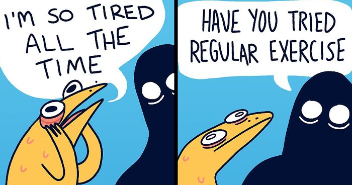40 Relatable And Funny Comics This Artist Creates About Her Life, Mental Issues And Other Situations