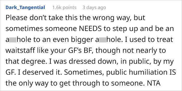 Guy Publicly Shames Wife&rsquo;s Friend For Being Rude To A Waitress, Asks Online If He Went Too Far