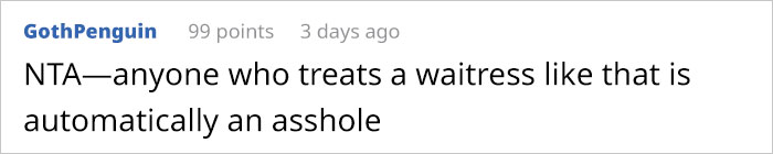 Guy Publicly Shames Wife&rsquo;s Friend For Being Rude To A Waitress, Asks Online If He Went Too Far