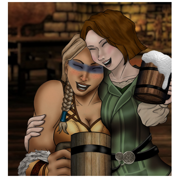 My Character And My Friend's Charcter From Gw2