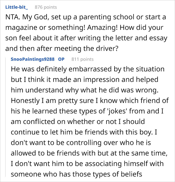 Mom Forces Son To Apologize For Racist Joke To Chinese Delivery Guy Who Already Had It Rough, Dad Doesn’t Like The Punishment Mom Forces Son To Apologize For Racist Joke To Chinese Delivery Guy Who Already Had It Rough, Dad Doesn’t Like The Punishment