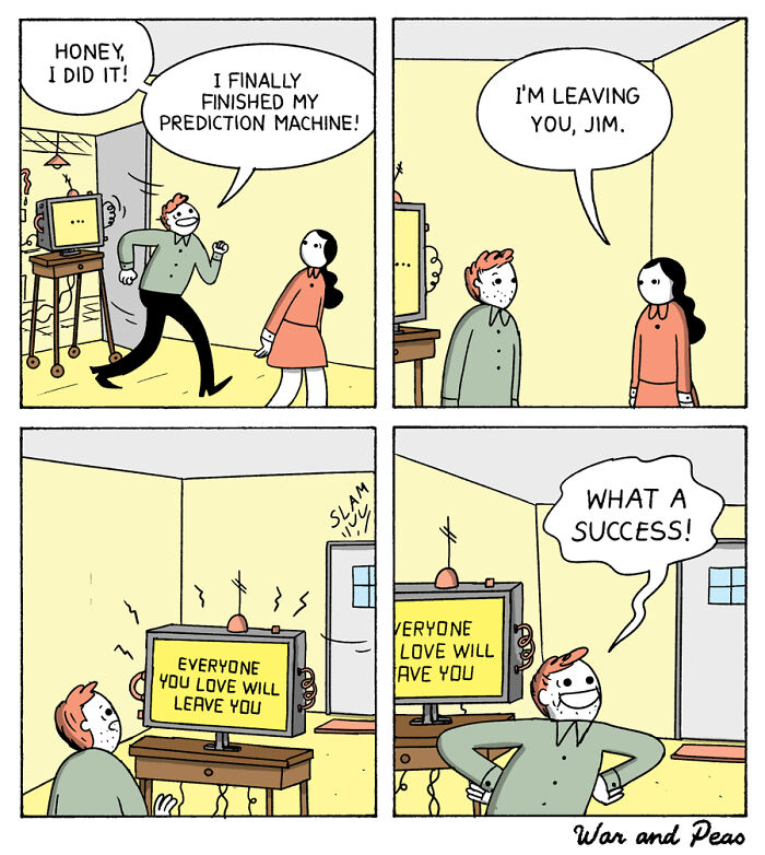 Dark But Funny Comics By War And Peas