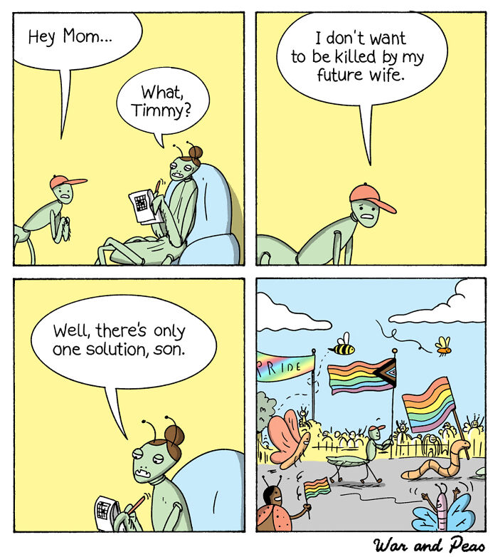 Dark But Funny Comics By War And Peas