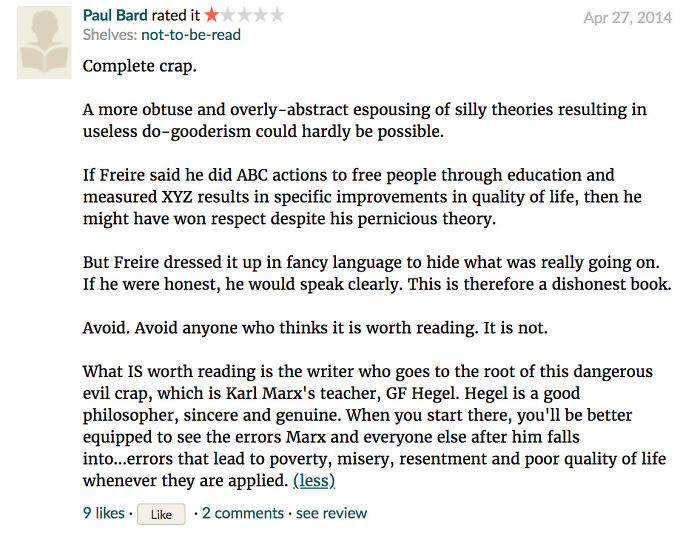 Paulo Freire, Pedagogy Of The Oppressed