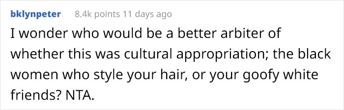White Woman Is Shamed For ‘Cultural Appropriation’ For Going To A Salon That Specializes In Black Hair White Woman Is Shamed For ‘Cultural Appropriation’ For Going To A Salon That Specializes In Black Hair