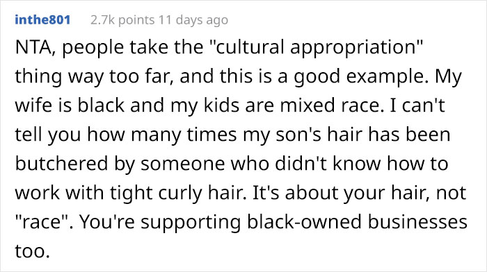 White Woman Is Shamed For ‘Cultural Appropriation’ For Going To A Salon That Specializes In Black Hair White Woman Is Shamed For ‘Cultural Appropriation’ For Going To A Salon That Specializes In Black Hair