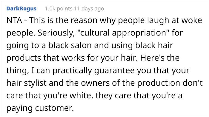 White Woman Is Shamed For ‘Cultural Appropriation’ For Going To A Salon That Specializes In Black Hair White Woman Is Shamed For ‘Cultural Appropriation’ For Going To A Salon That Specializes In Black Hair
