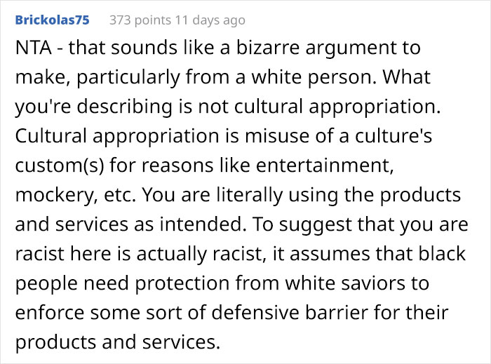 White Woman Is Shamed For ‘Cultural Appropriation’ For Going To A Salon That Specializes In Black Hair White Woman Is Shamed For ‘Cultural Appropriation’ For Going To A Salon That Specializes In Black Hair