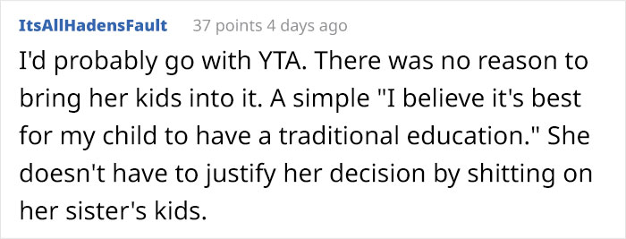 Woman Calls Out Her Sister For Failing At Homeschooling Her Kids, Family Drama Ensues Woman Calls Out Her Sister For Failing At Homeschooling Her Kids, Family Drama Ensues