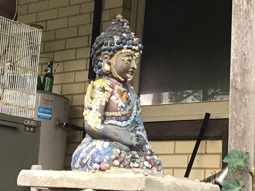 My Mum Is A Mosaic Artist And Loves To Create Amazing Artworks That She Upcycles From Skips And Creeks (No Animals Were Harmed In The Making Of These Artworks) My Mum Is A Mosaic Artist And Loves To Create Amazing Artworks That She Upcycles From Skips And Creeks (No Animals Were Harmed In The Making Of These Artworks)