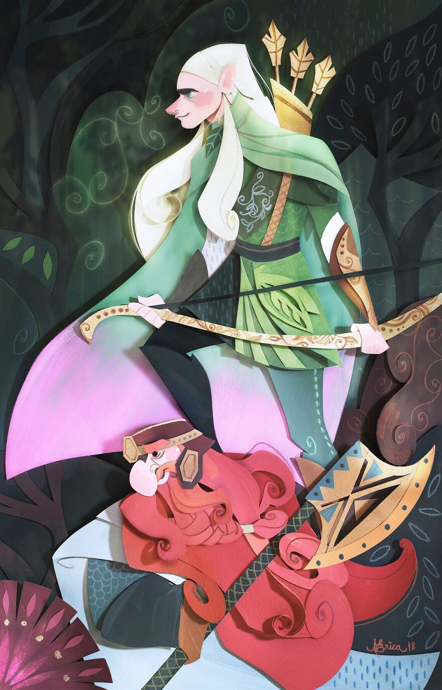 I Create A World Of My Own Using Paper, Scissors And A Little Too Much Color!