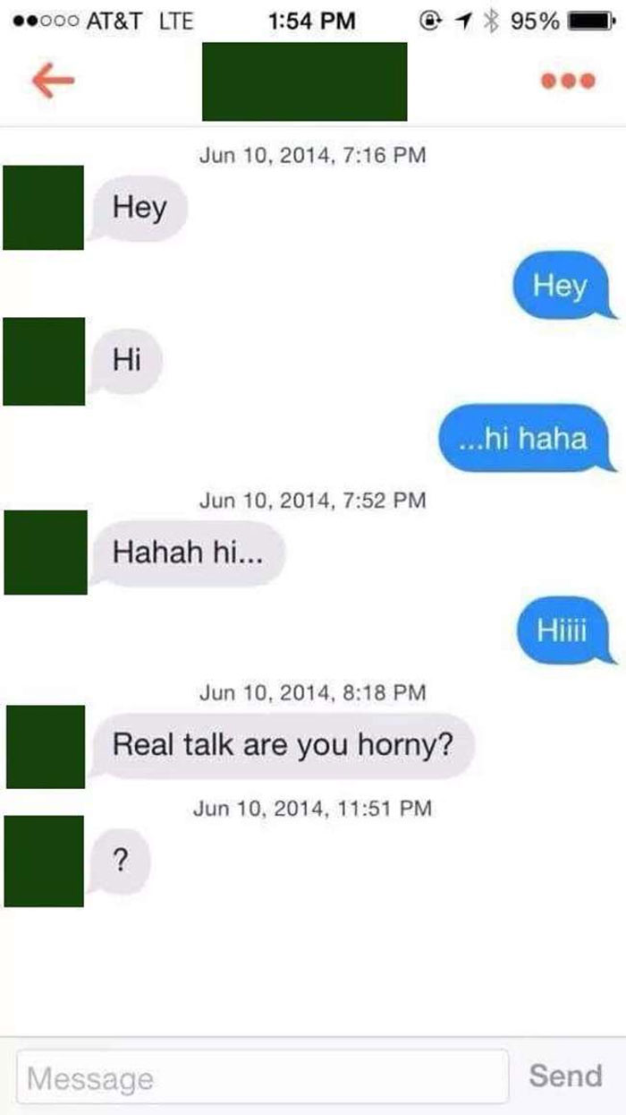 The Amount Of 'Hi's In This Conversation