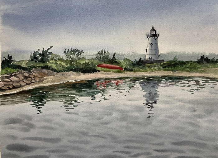 10 Martha's Vineyard Watercolors By Russian Artist