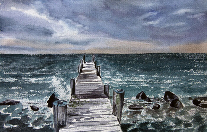10 Martha's Vineyard Watercolors By Russian Artist