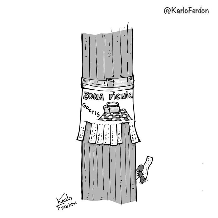 Funny Minimalist Comics Without Dialogue By Karlo Ferdon (56 New Comics)