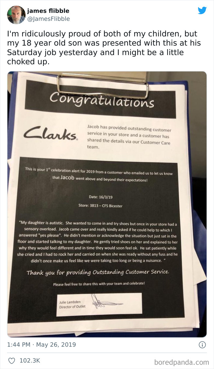 Proud Dad After Kid Nails It At Work