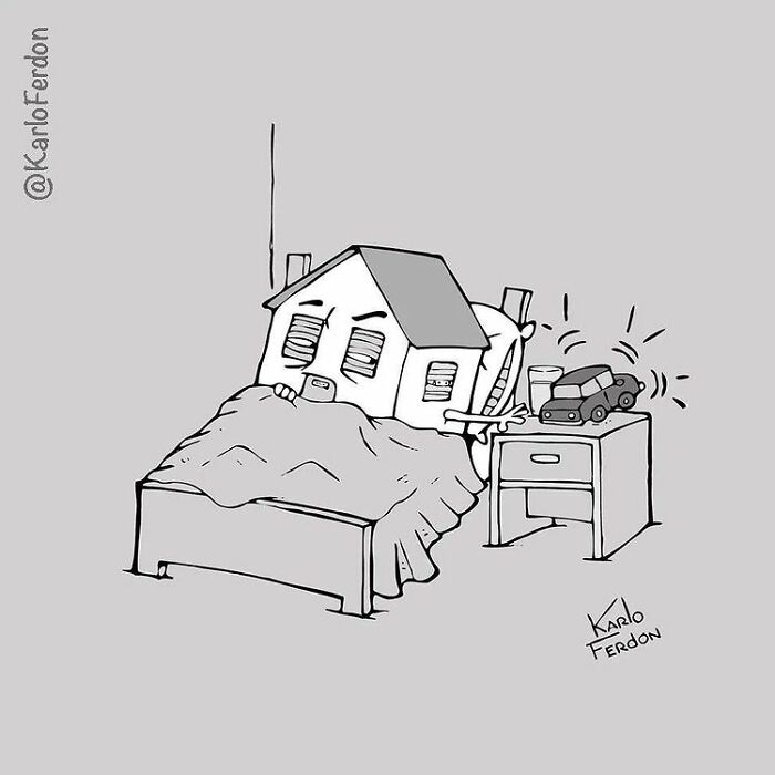 Funny Minimalist Comics Without Dialogue By Karlo Ferdon (56 New Comics)