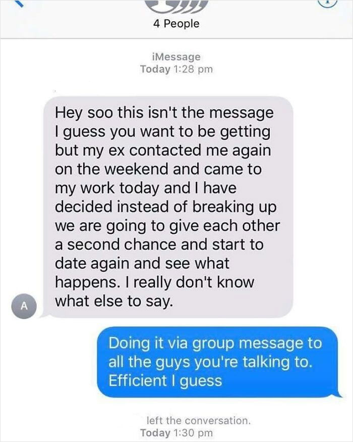 Breaking Up With 4 Dudes At Once