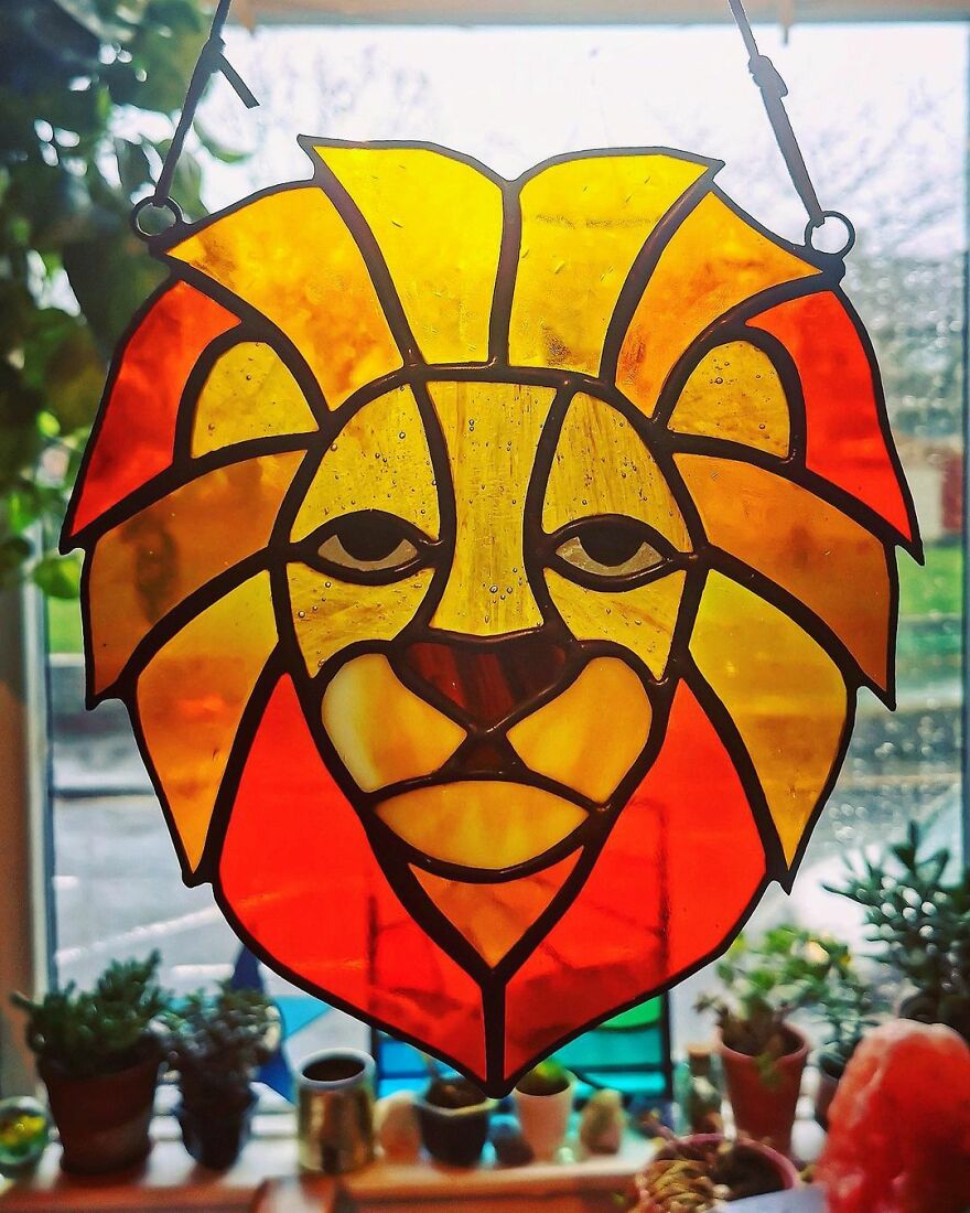 I Turned My Passion For Stained Glass Into A Business And I Recently Made My Biggest Stained Glass Panel Yet