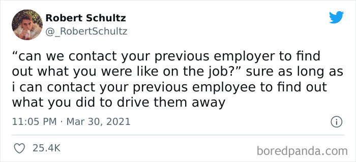 References Should Go Both Ways, Just Because I'm A Dick Doesn't Mean You're Not One Too