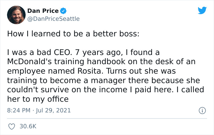 CEO Who Took A 90% Pay Cut To Raise His Staff's Minimum Salary To $70,000 Shares How It Changed Him And His Team CEO Who Took A 90% Pay Cut To Raise His Staff's Minimum Salary To $70,000 Shares How It Changed Him And His Team