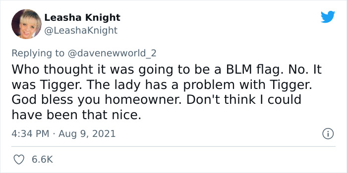 Joyless Karen Is Triggered By A Tigger Flag That Her Neighbor Has, Goes Viral On TikTok