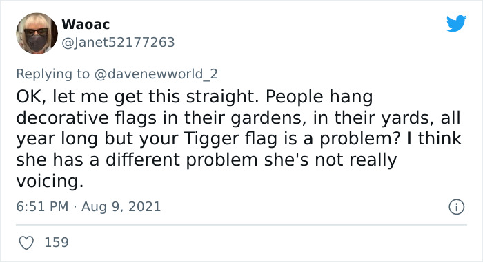 Joyless Karen Is Triggered By A Tigger Flag That Her Neighbor Has, Goes Viral On TikTok
