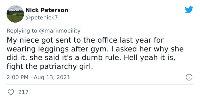 Mom Calls Out School For Making Her Daughter Adhere To Misogynistic Dress Codes While They Made Masks 'Optional' Mom Calls Out School For Making Her Daughter Adhere To Misogynistic Dress Codes While They Made Masks 'Optional'